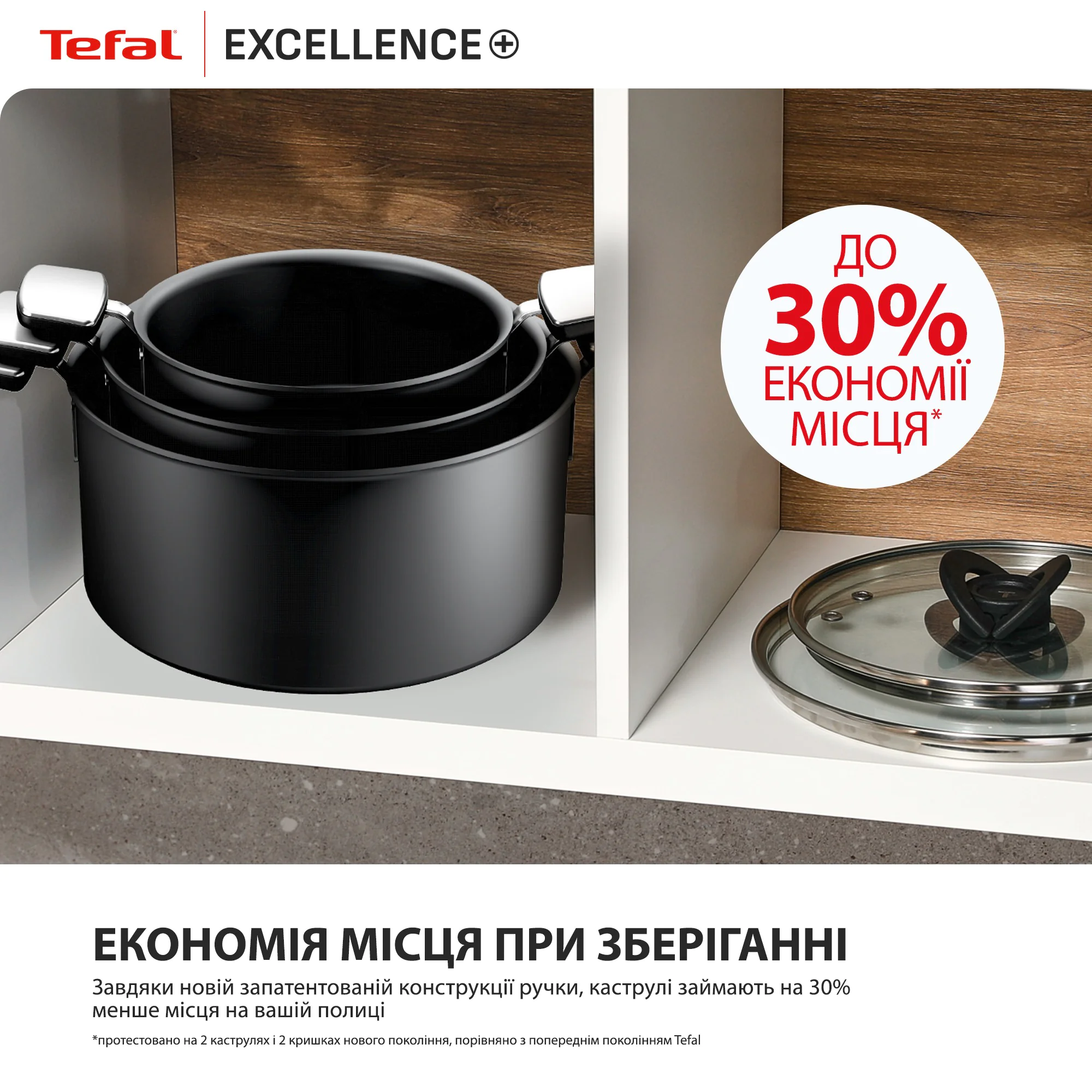 Каструля з кришкою Tefal Excellence+ 20 см (2,7 л) G3284443