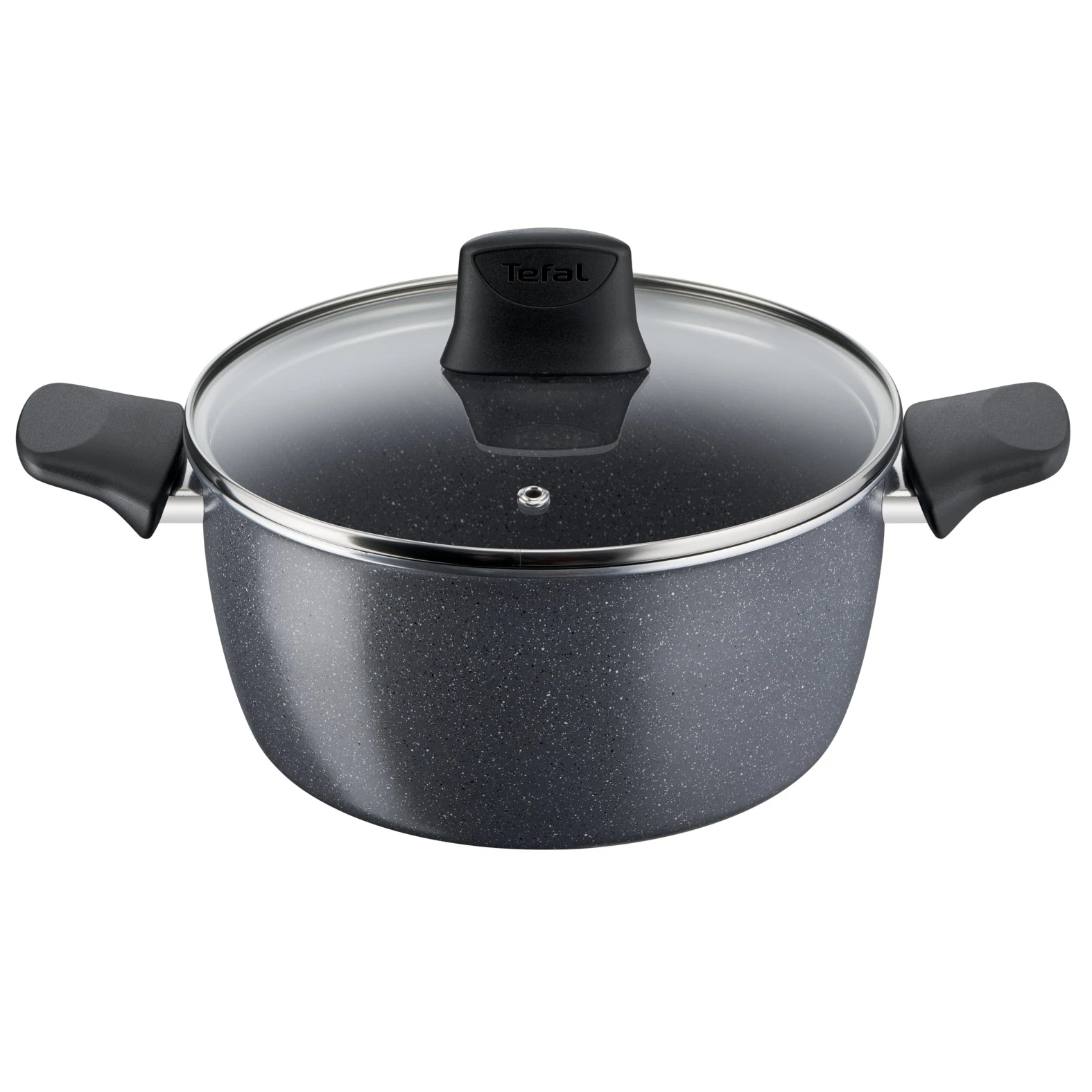 Каструля з кришкою Tefal Hard Stone 22 см (3.8 л) D4564553