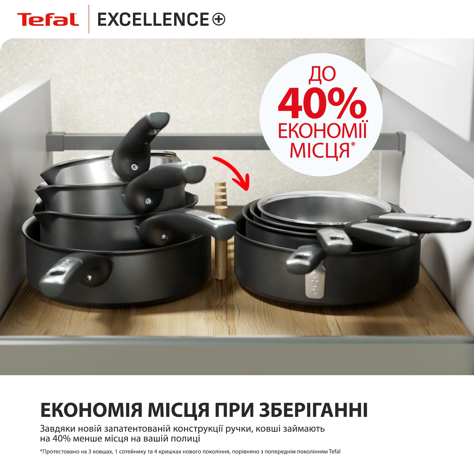 Ківш з кришкою Tefal Excellence+ 16 см (1,7 л) G3282253