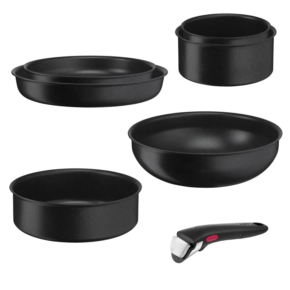 Набір посуду Tefal Ingenio Black Stone 7 предметів L3998702