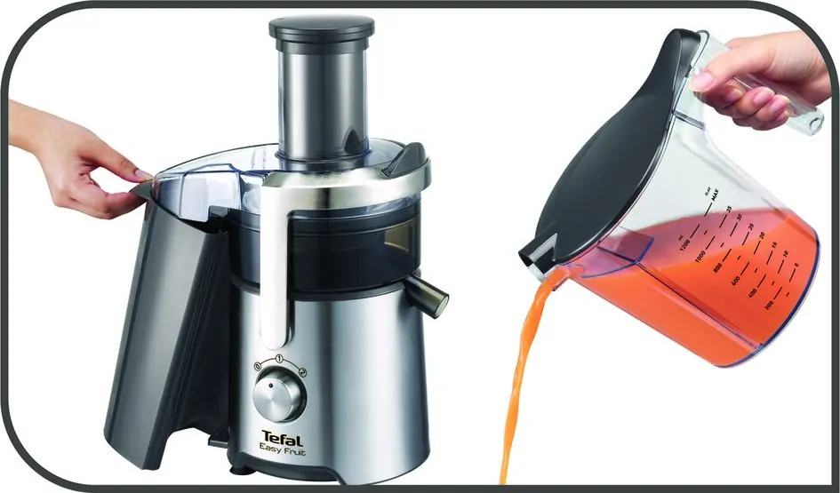 Соковитискач центрифужний Tefal EASY FRUIT ZE610D38