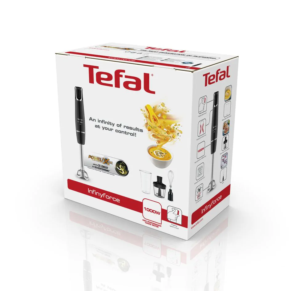 ᐉ Блендер заглибний Tefal INFINY FORCE 3в1 HB943838 ➡ купити в