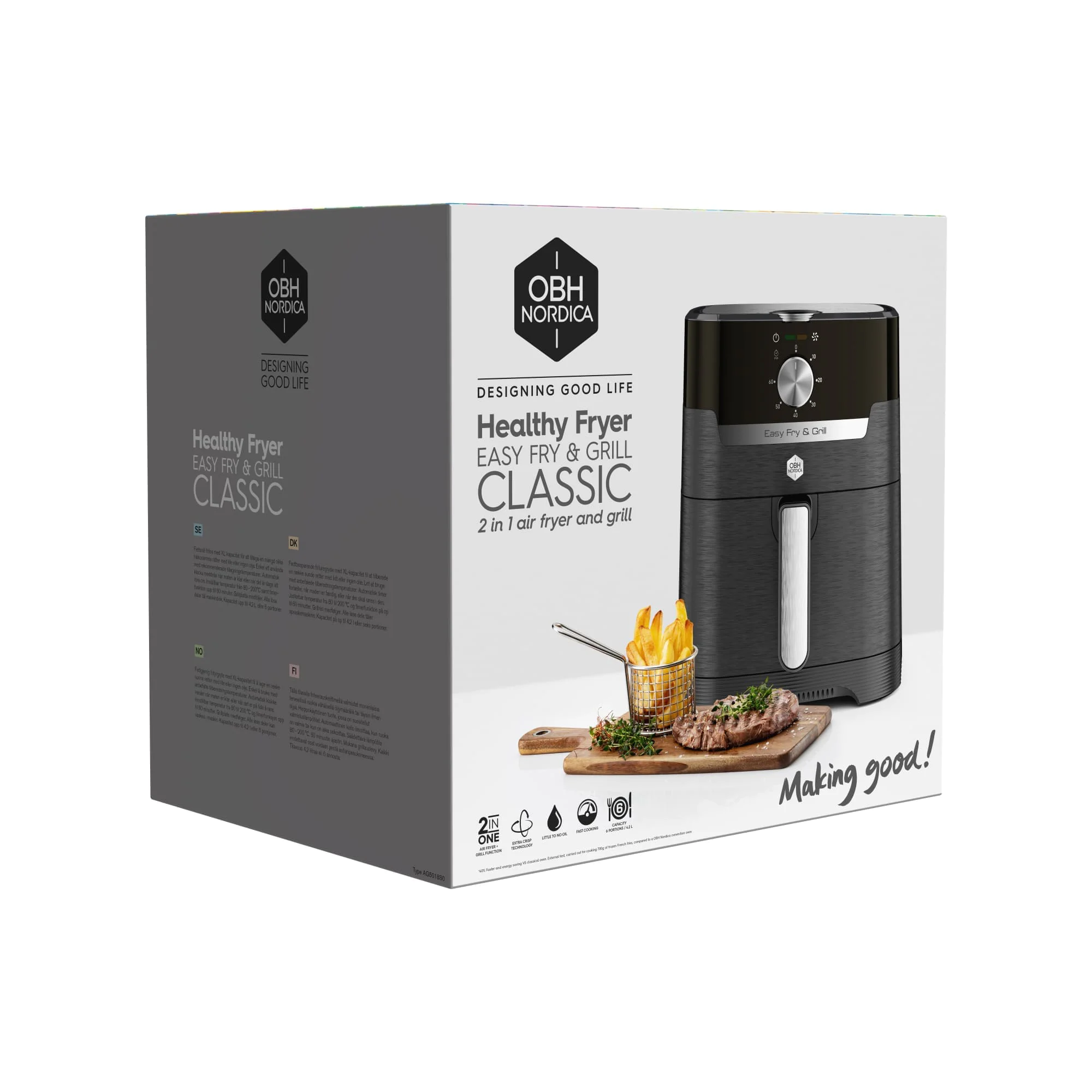 Мультипіч (Аерогриль) OBH NORDICA Easy Fry&Grill MECA AG5018S0