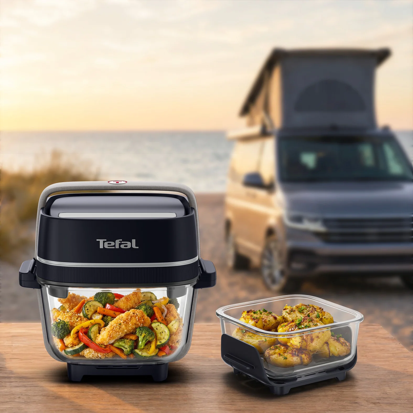 Мультипіч (Аерогриль) Tefal Crisp&Go Black Night FB7018E0