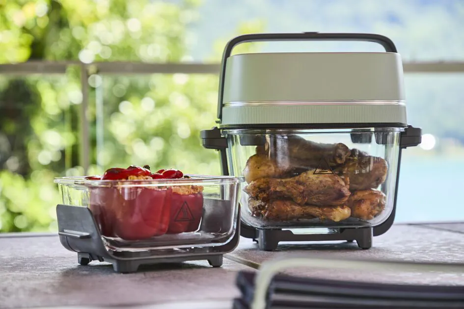 Мультипіч (Аерогриль) Tefal Crisp&Go Eucalyptus FB7014E0