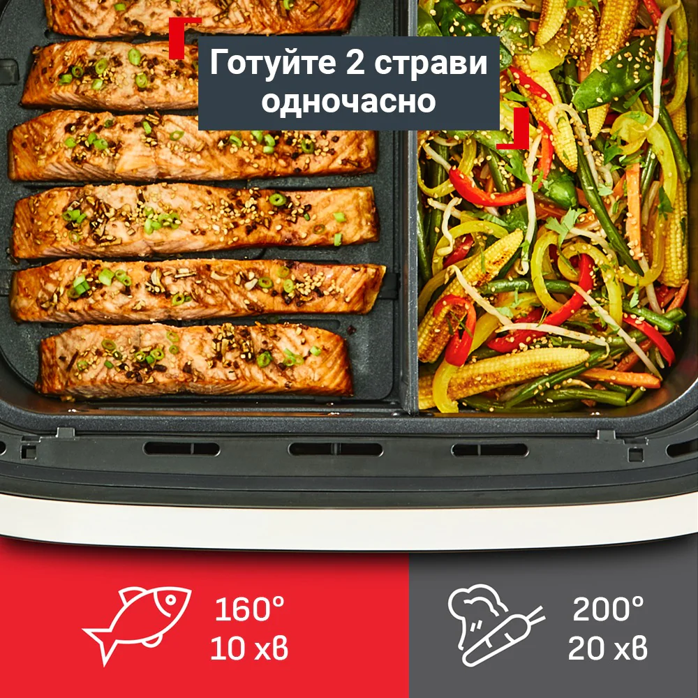 Мультипіч (Аерогриль) Tefal Dual Easy Fry Flex EY922DE0