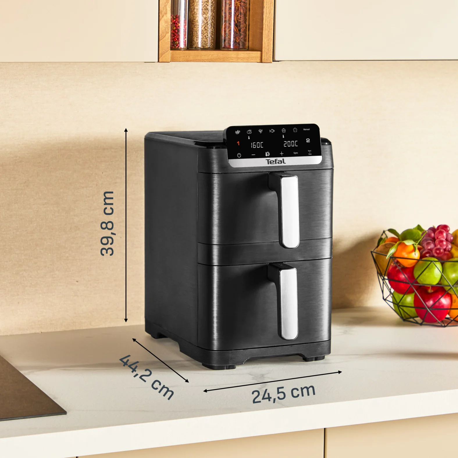 ᐉ Мультипіч (Аерогриль) Tefal Easy Fry Crispy Stack EY7528E0