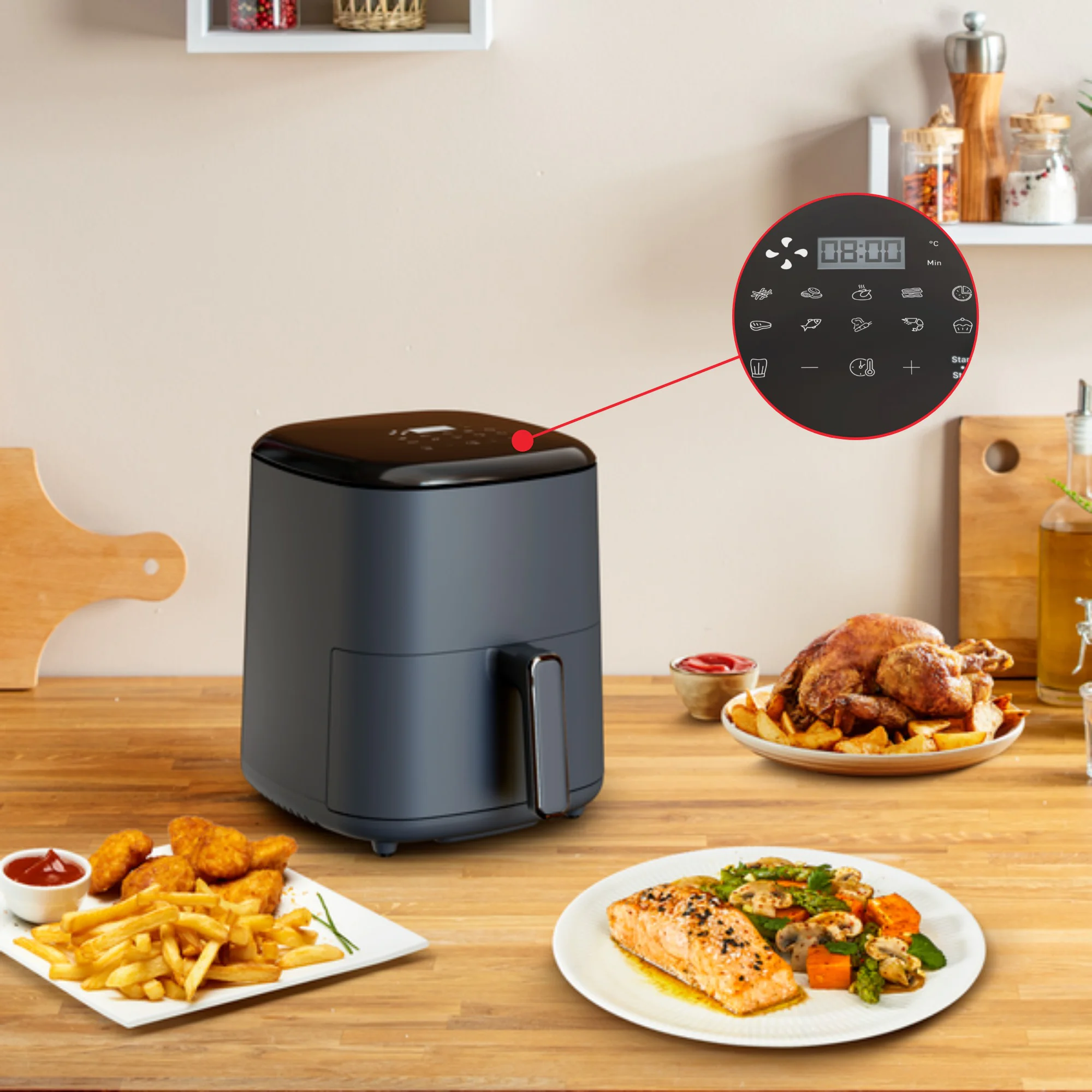 Мультипіч (Аерогриль) Tefal Easy Fry Max EY245B10