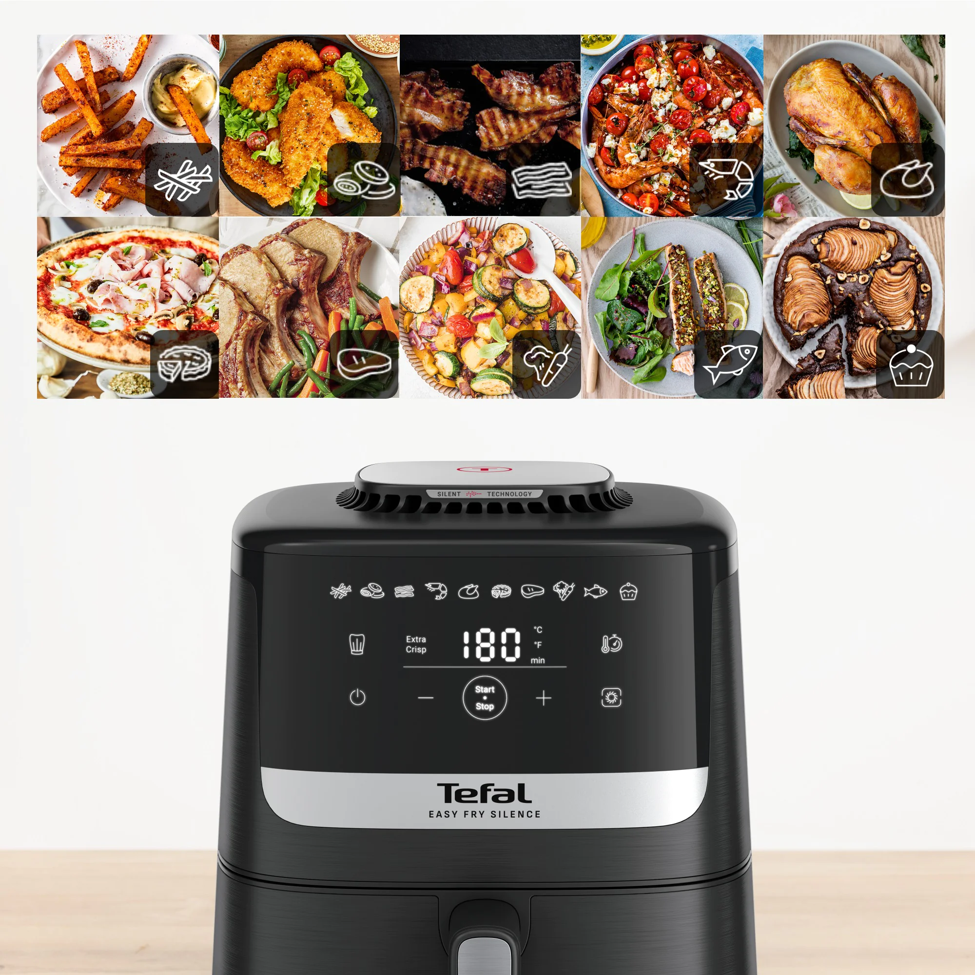 Мультипіч (Аерогриль) Tefal Easy Fry Silence EY5528E0