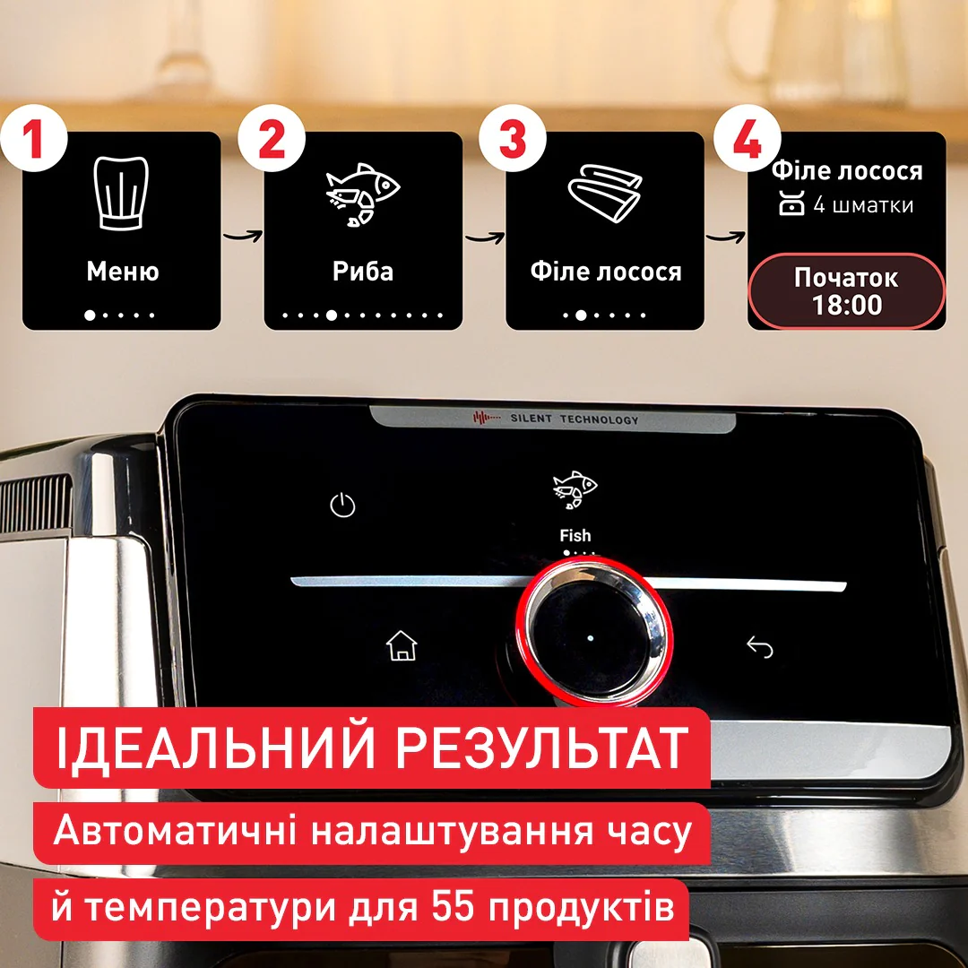 Мультипіч (Аерогриль) Tefal Easy Fry Silence XXL Smart Vision EY876DE1