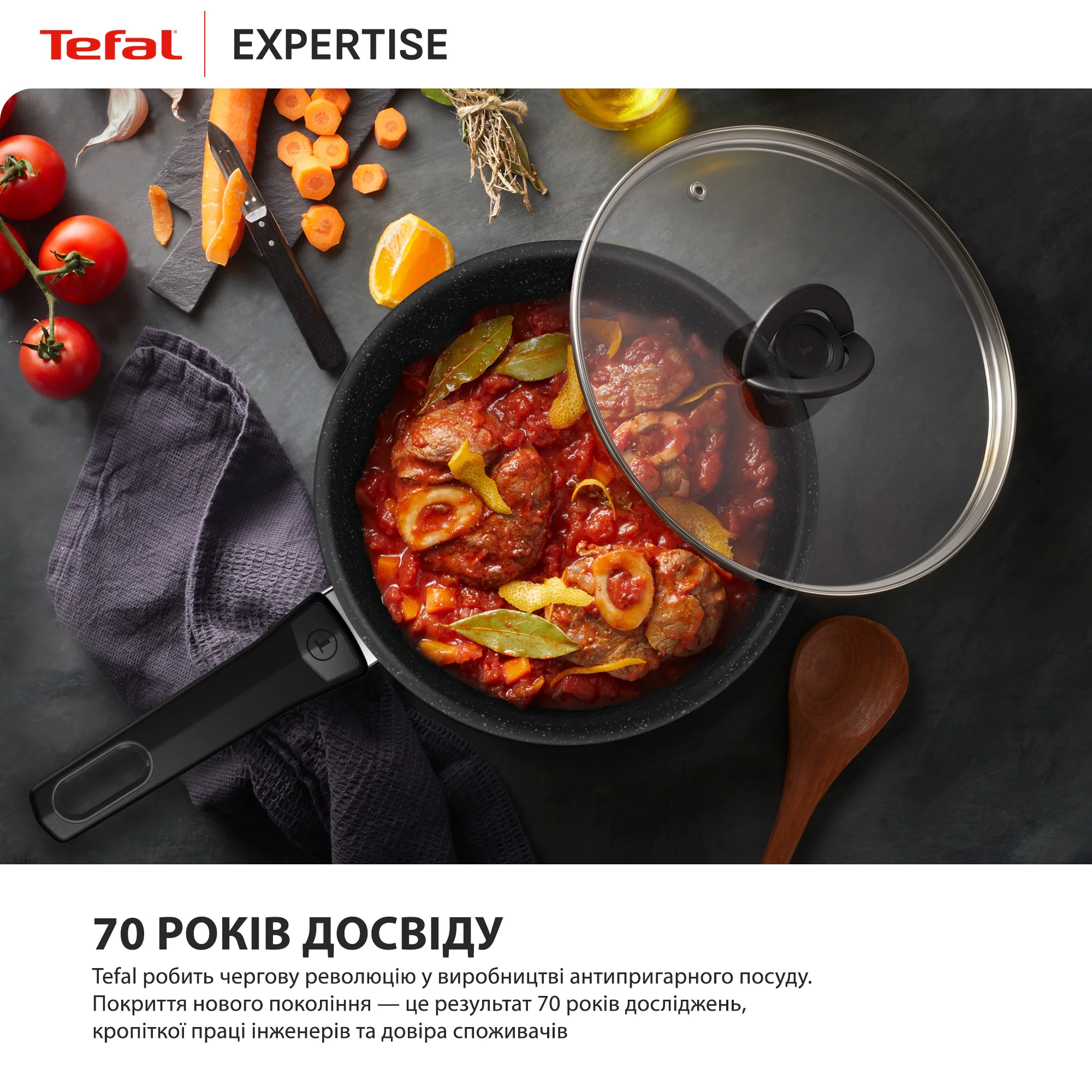 Мультисковорода з кришкою Tefal Expertise 24 см G3218402