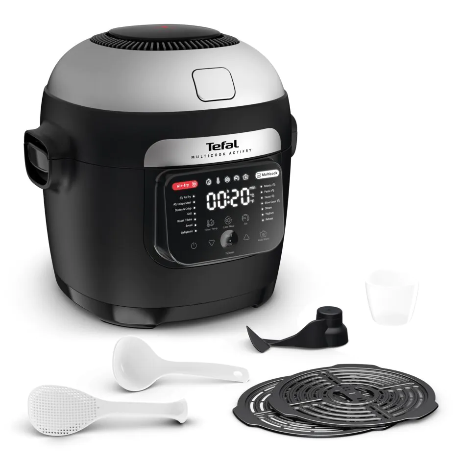 Мультиварка-мультипіч 2в1 Tefal MULTICOOK ACTIFRY MY741CF1