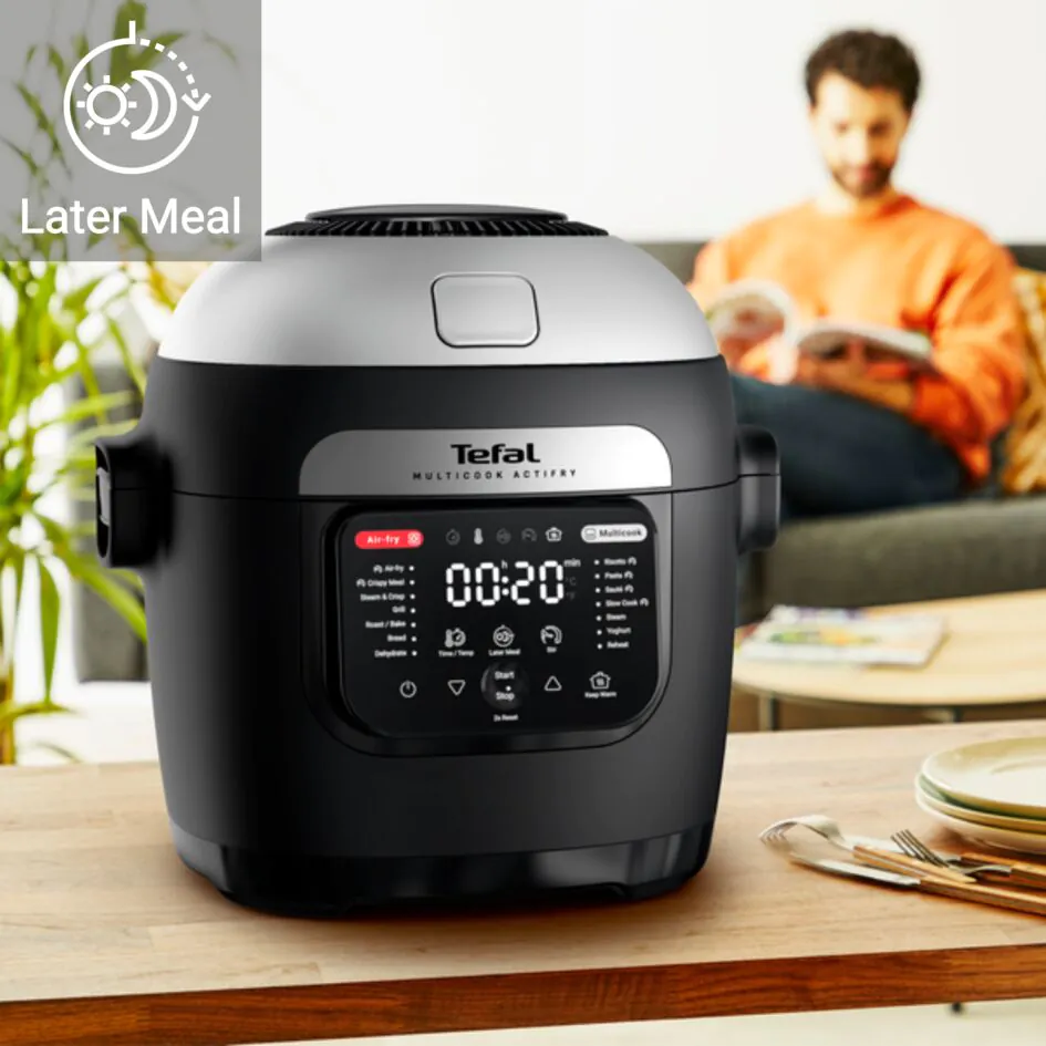 Мультиварка-мультипіч 2в1 Tefal MULTICOOK ACTIFRY MY741CF1