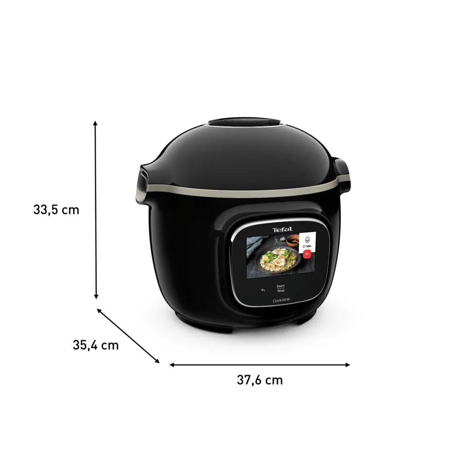 Мультиварка-скороварка Tefal Cook4me Touch CY912830 + Насадка-аерогриль Tefal Cook4me Extra Crisp EY150830