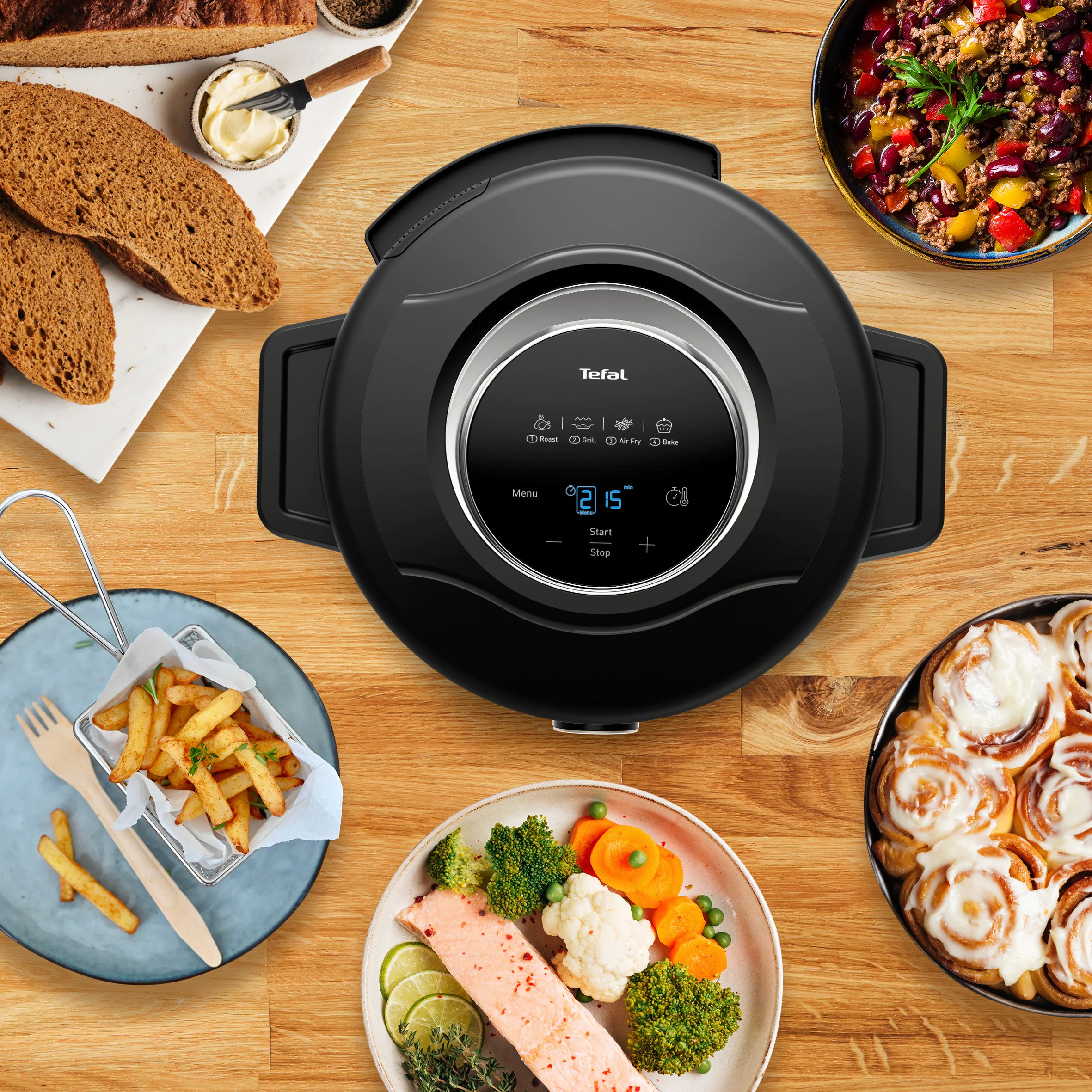 Мультиварка-скороварка Tefal Turbo Cuisine & Fry CY778830