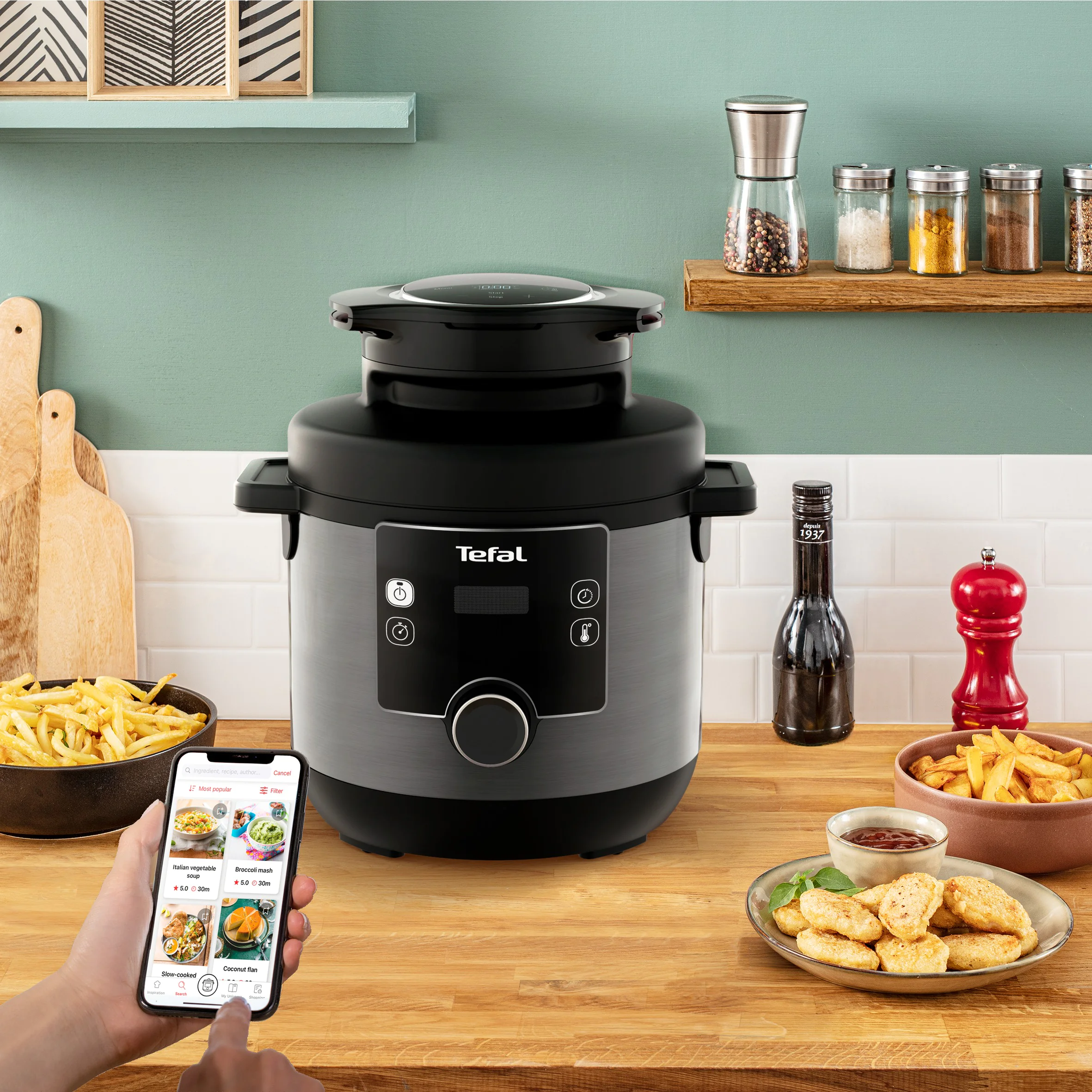 Мультиварка-скороварка Tefal Turbo Cuisine & Fry CY778830
