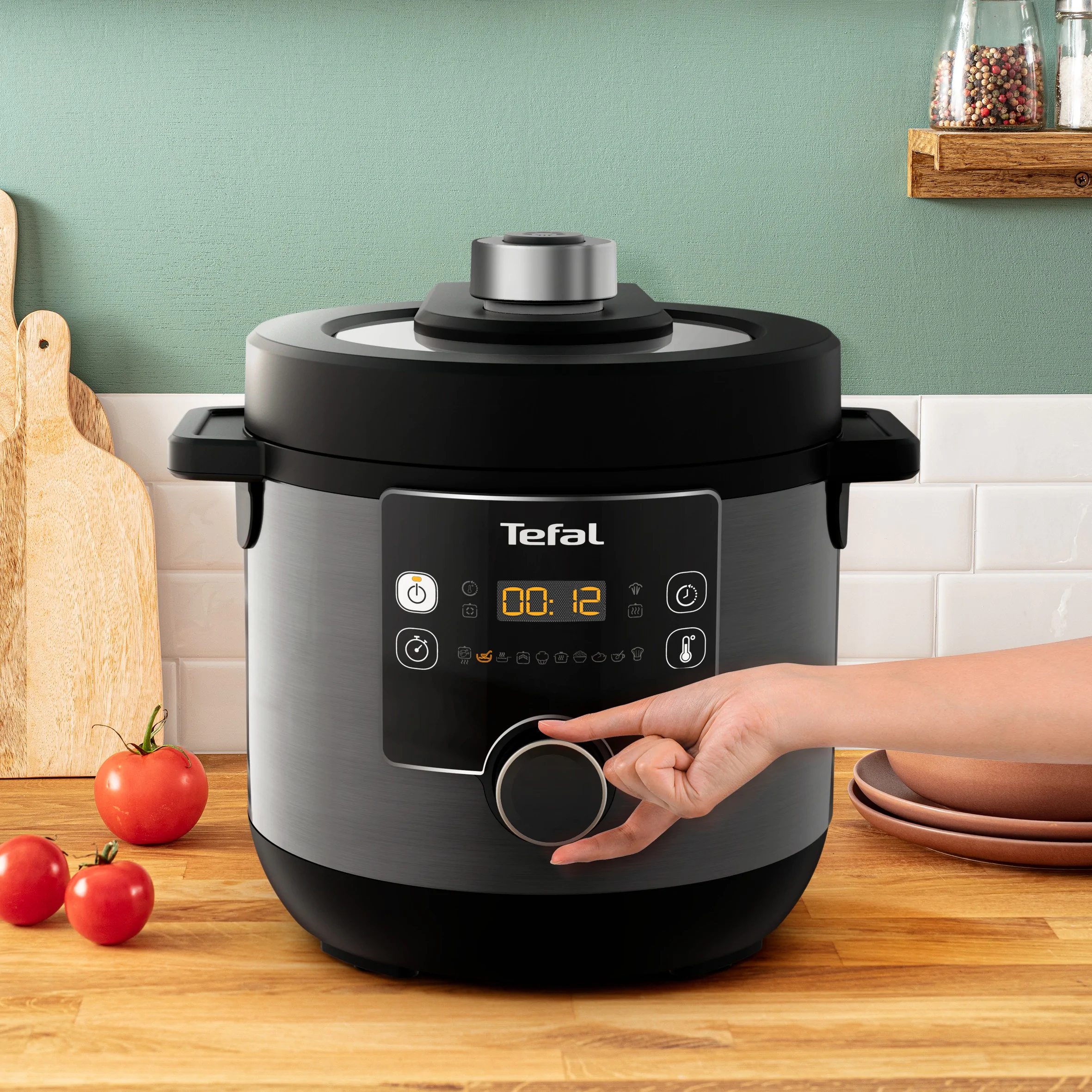 Мультиварка-скороварка Tefal Turbo Cuisine & Fry CY778830