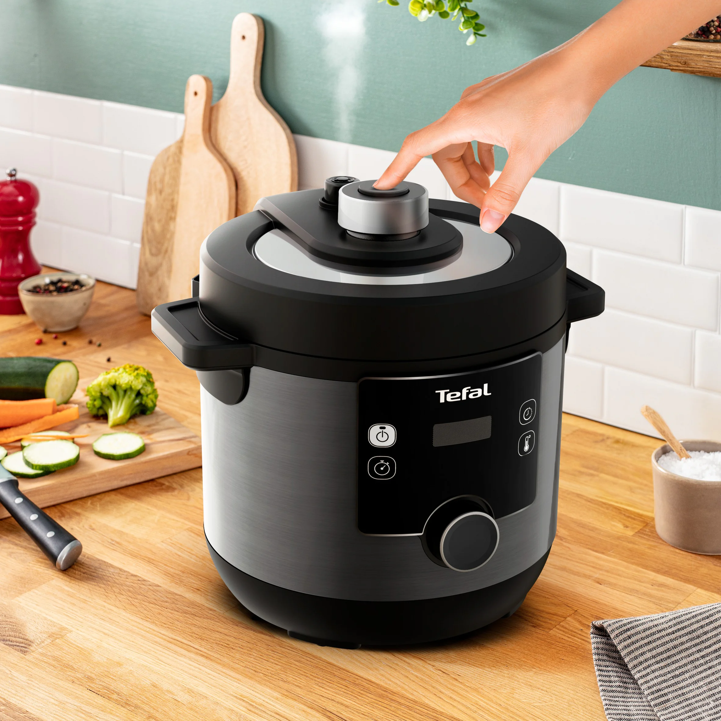 Мультиварка-скороварка Tefal Turbo Cuisine & Fry CY778830