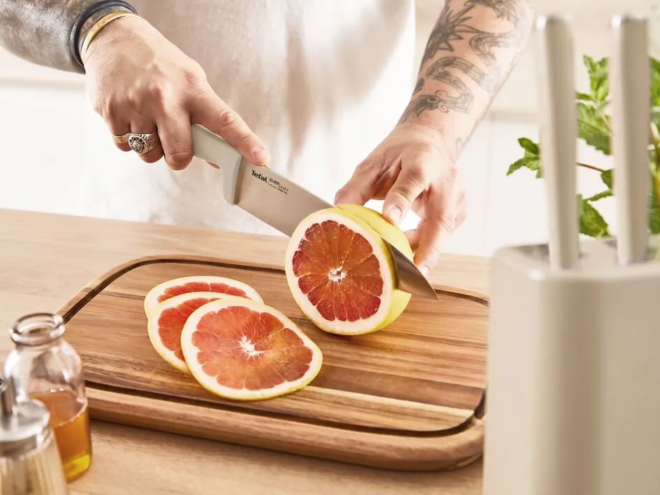 Набір ножів Tefal EverSharp Pro 5 предметів + блок з вбудованою системою заточування K2979644