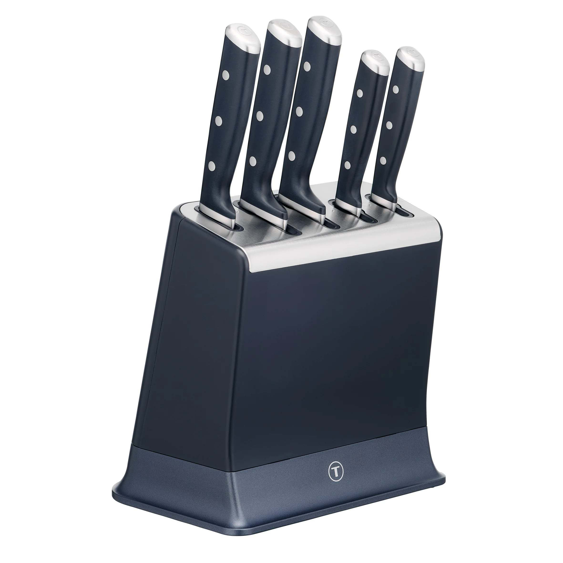 Набір ножів Tefal EverSharp Pro 5 предметів + блок з вбудованою системою заточування K297S644