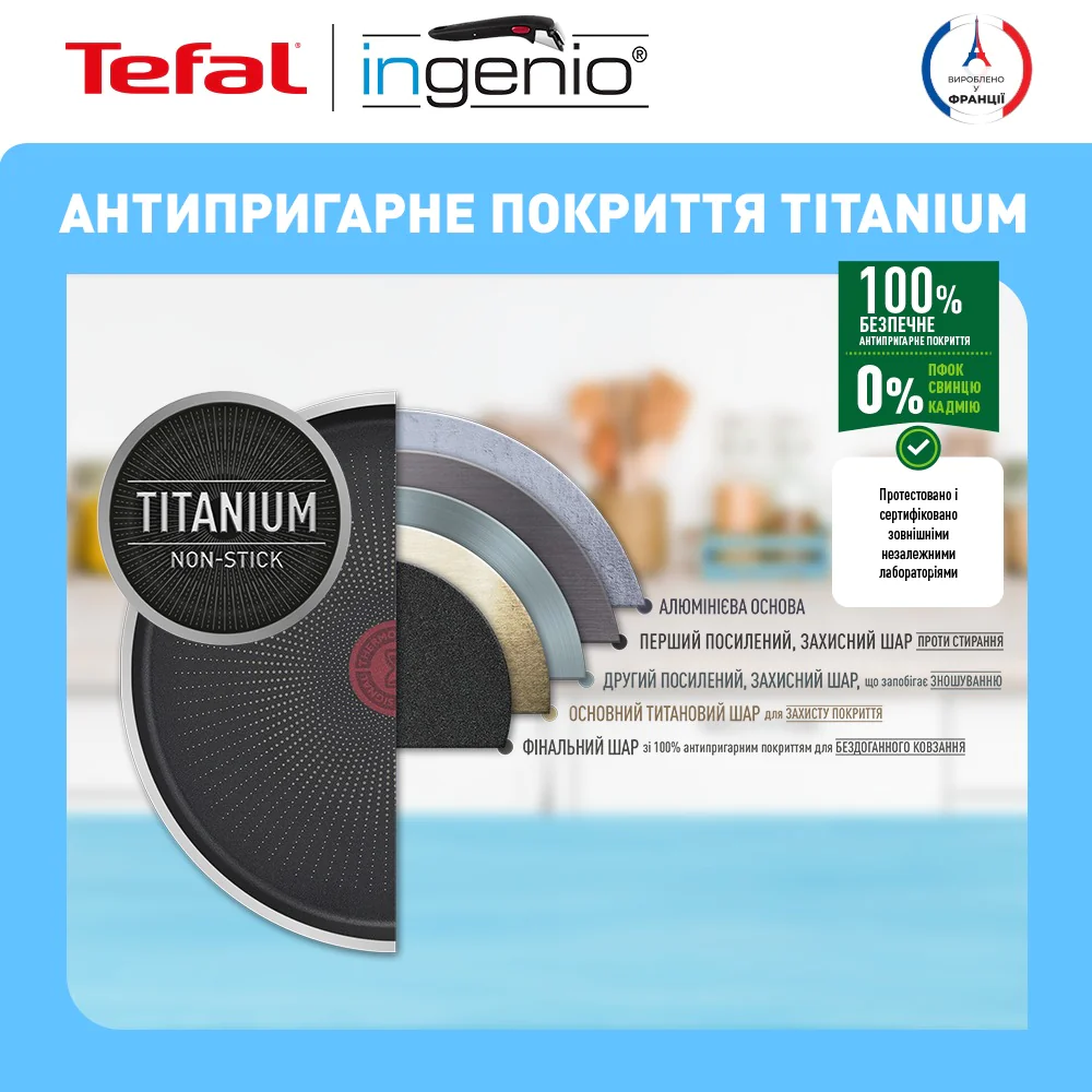 Набір посуду Tefal Ingenio Easy On 4 предмети L1599043