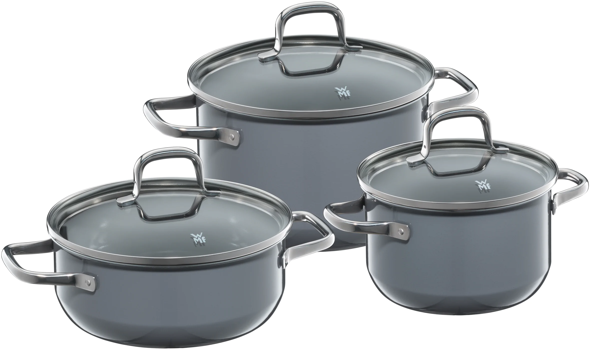 Набір посуду WMF FUSIONTEC ESSENTIAL CALM GREY 3 пр 0516995290 (05.1699.5290)