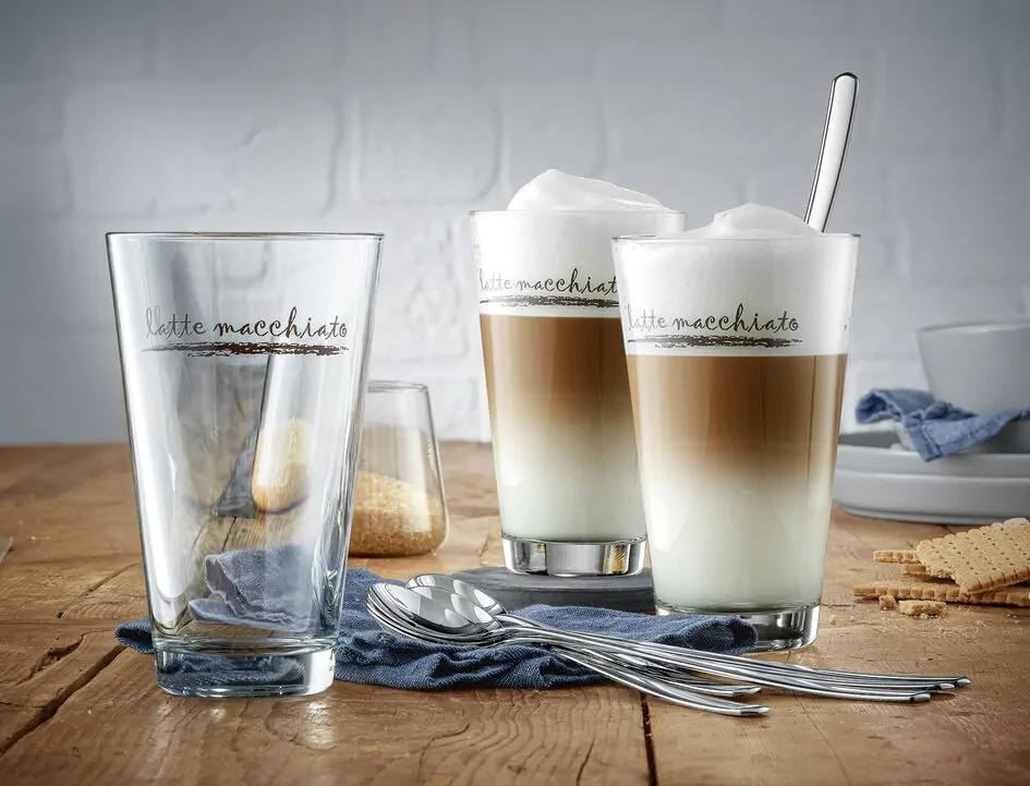 Набір склянок WMF Clever&More Latte 6 шт 280 мл с ложками 0996269999 (09.9626.9999)