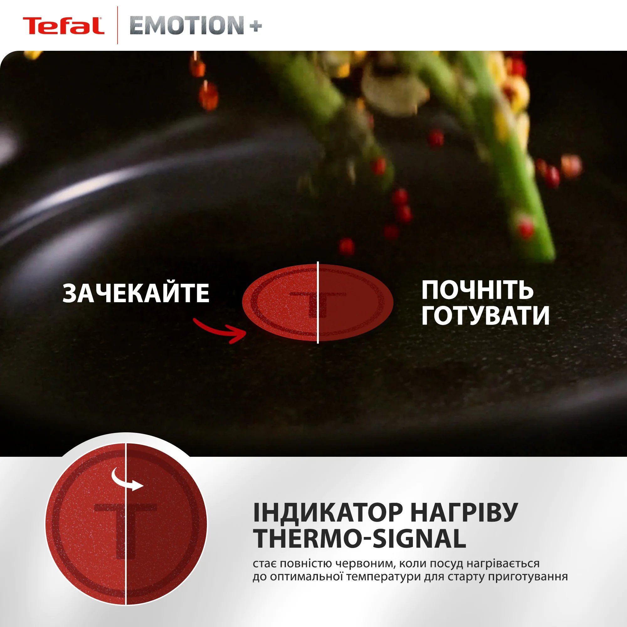 Набір сковорідок Tefal Emotion+ 3 предмети E327S355