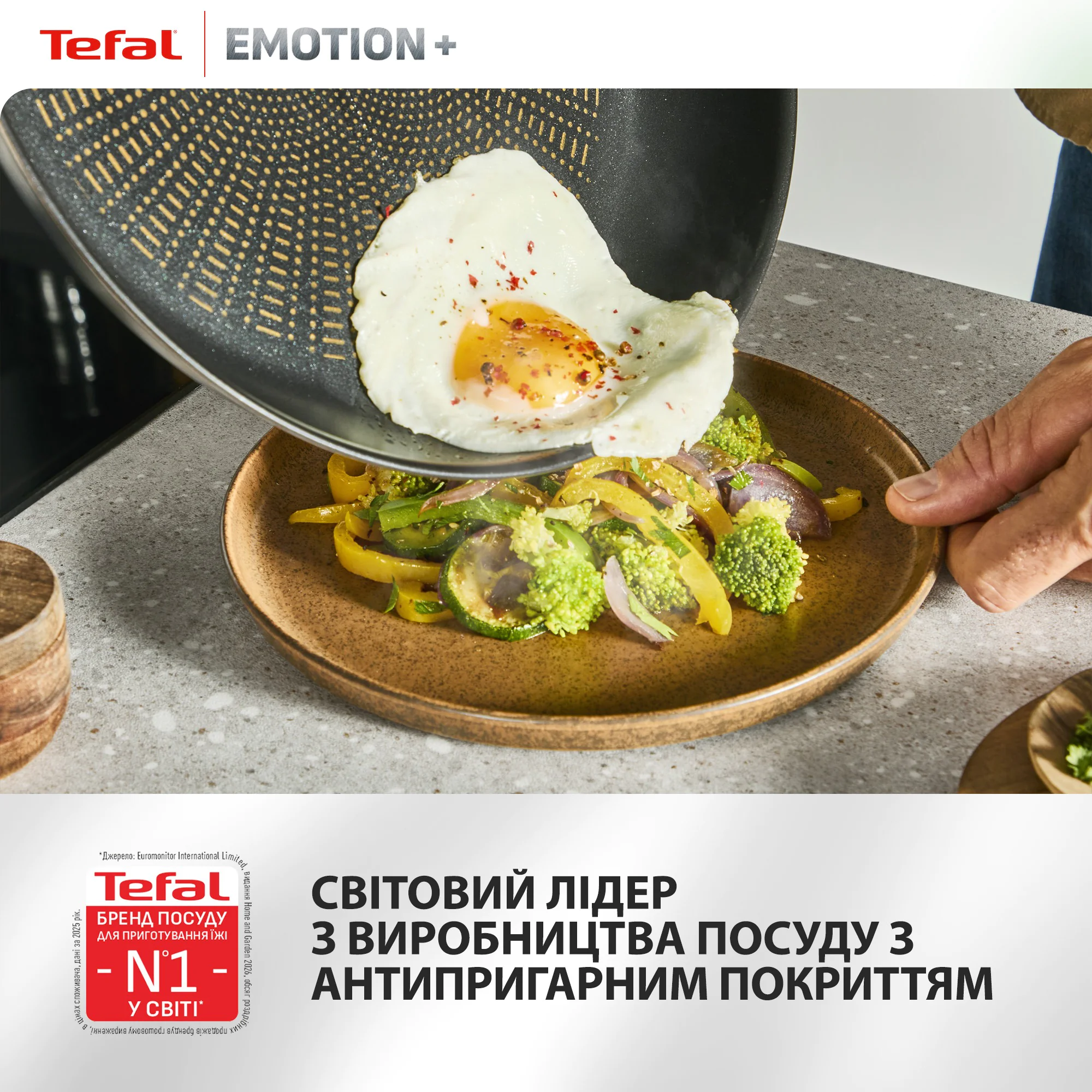 Набір сковорідок Tefal Emotion+ 3 предмети E327S355
