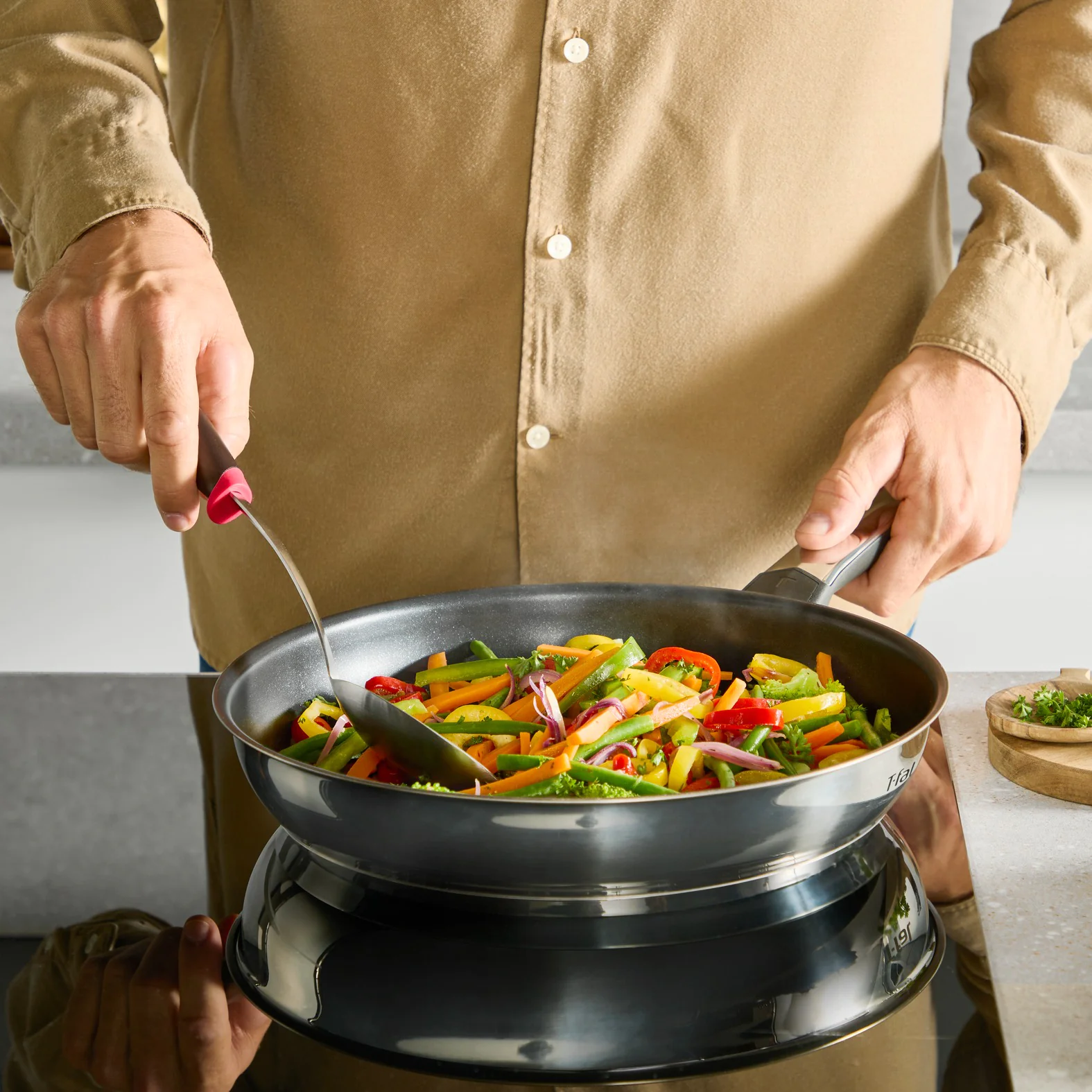 Набір сковорідок Tefal Emotion+ 3 предмети E327S355
