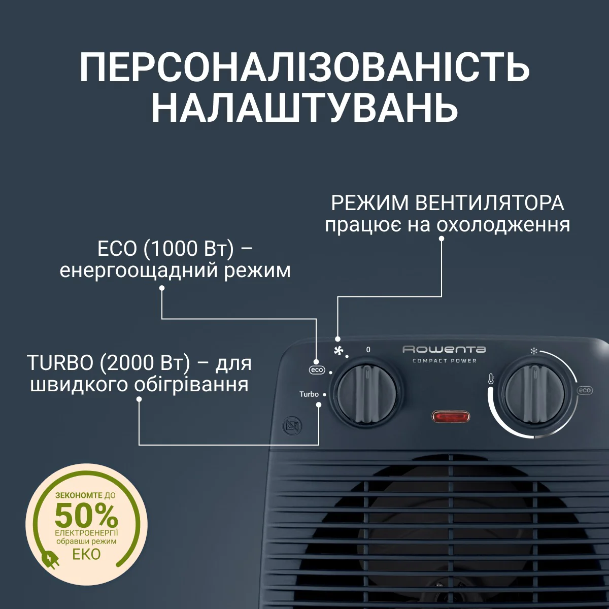 Обігрівач Rowenta Compact Power SO2211F0