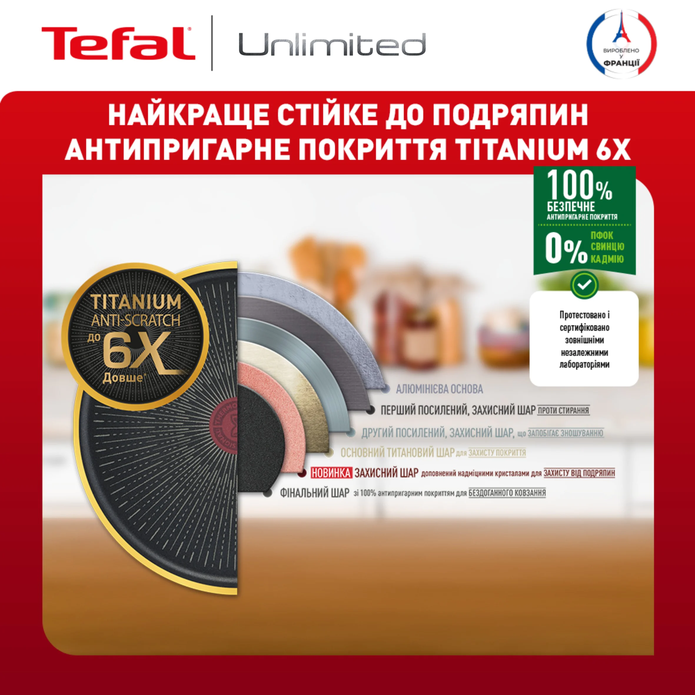 Сковорода Tefal Unlimited 28 см G2550672