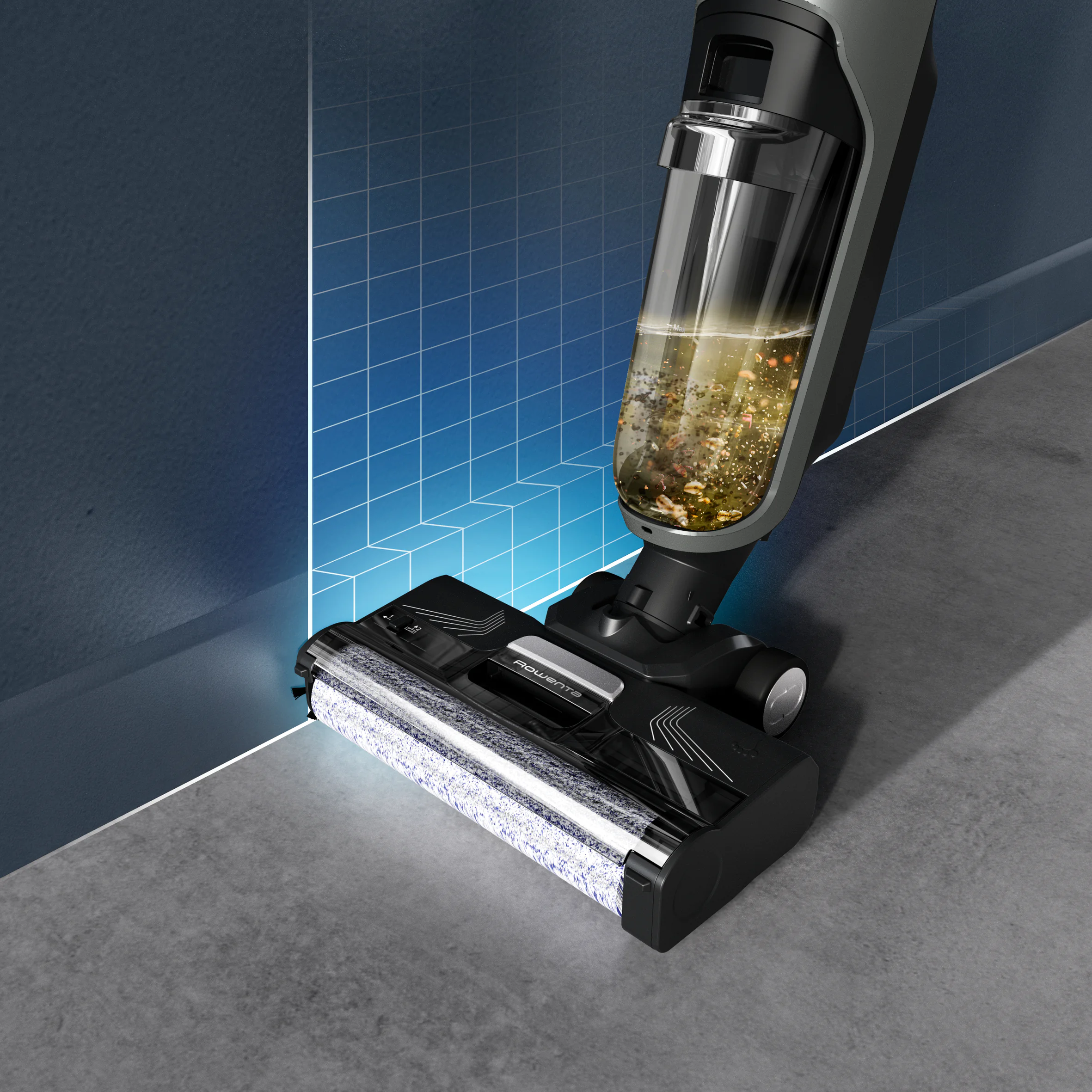 Миючий акумуляторний пилосос для твердої підлоги Rowenta X-CLEAN 4 GZ5035WO