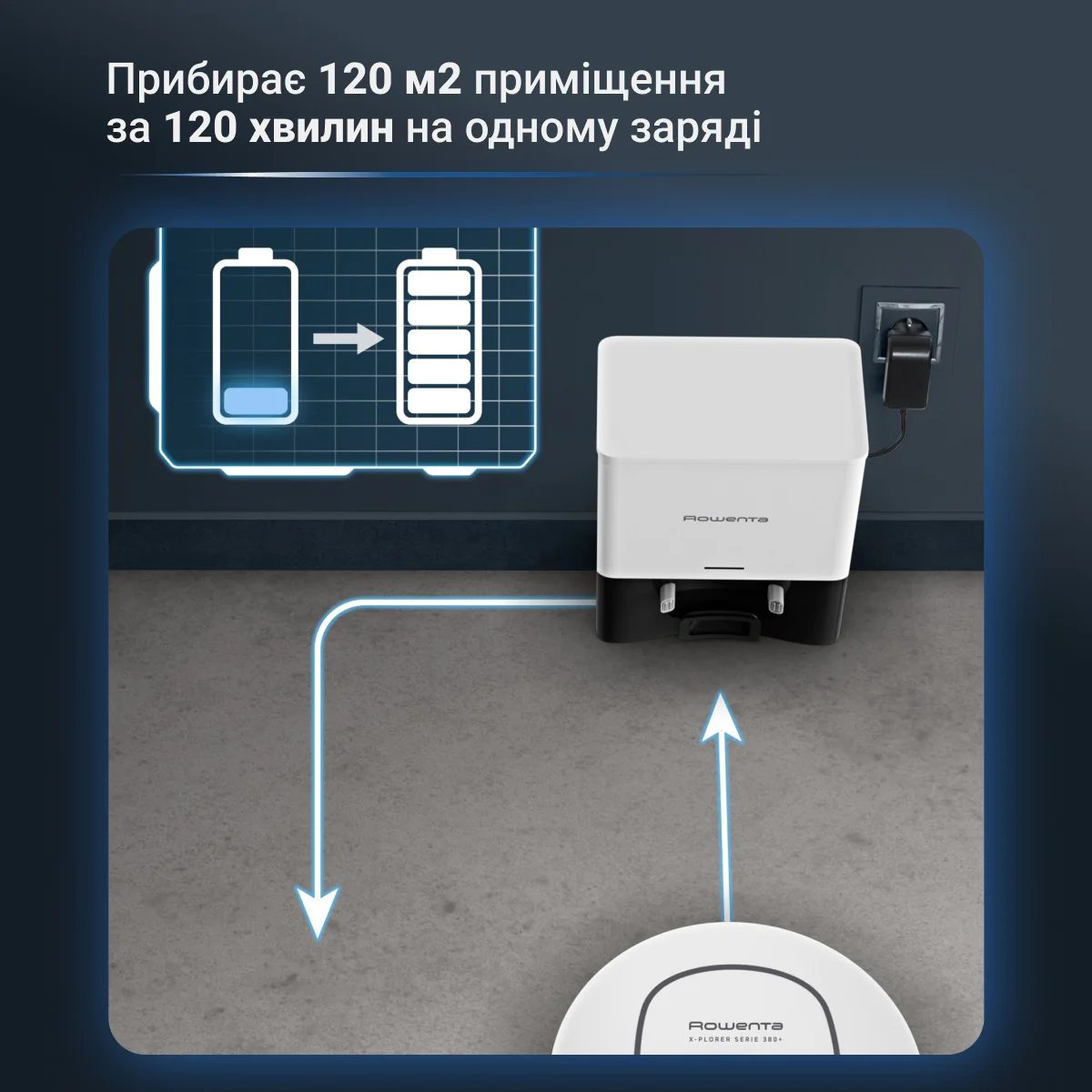 Робот-пилосос Rowenta X-PLORER Serie 380+ RR89U7E0