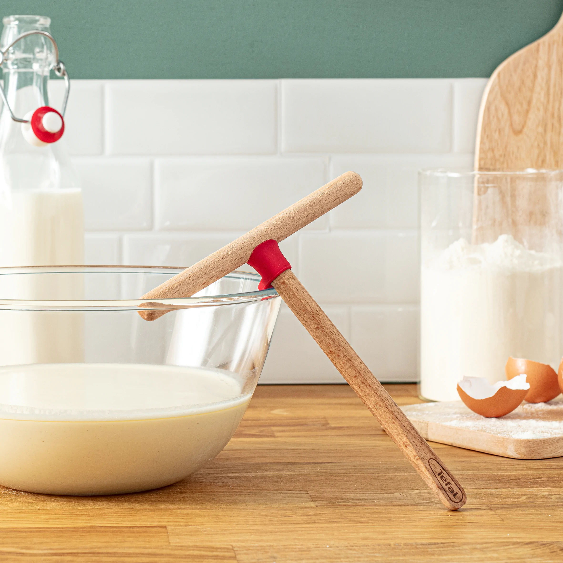 Розподілювач тіста для млинців Tefal Ingenio Wood K2306014