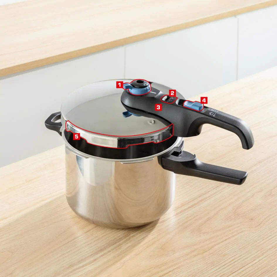 Скороварка Tefal Secure Trendy з паровим кошиком 4 л P2580402