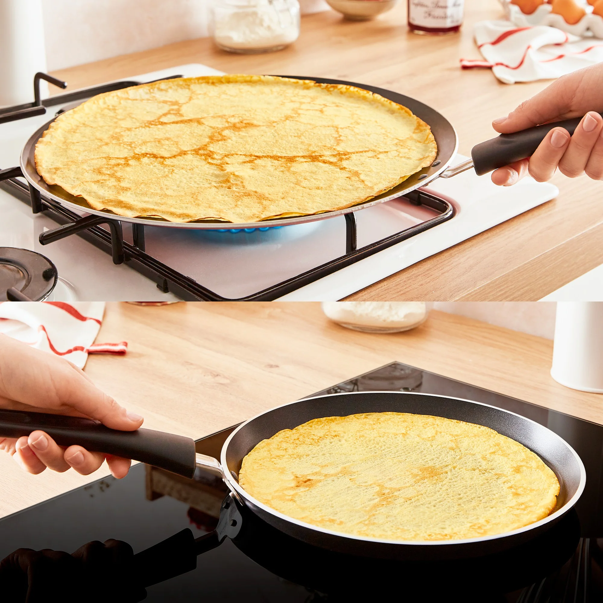 キッチン家電 LIQUID CORE SKILLET 100V 850W ᐉ Сковорода для млинців Tefal Easy Cook & Clean 22 см B5540983
