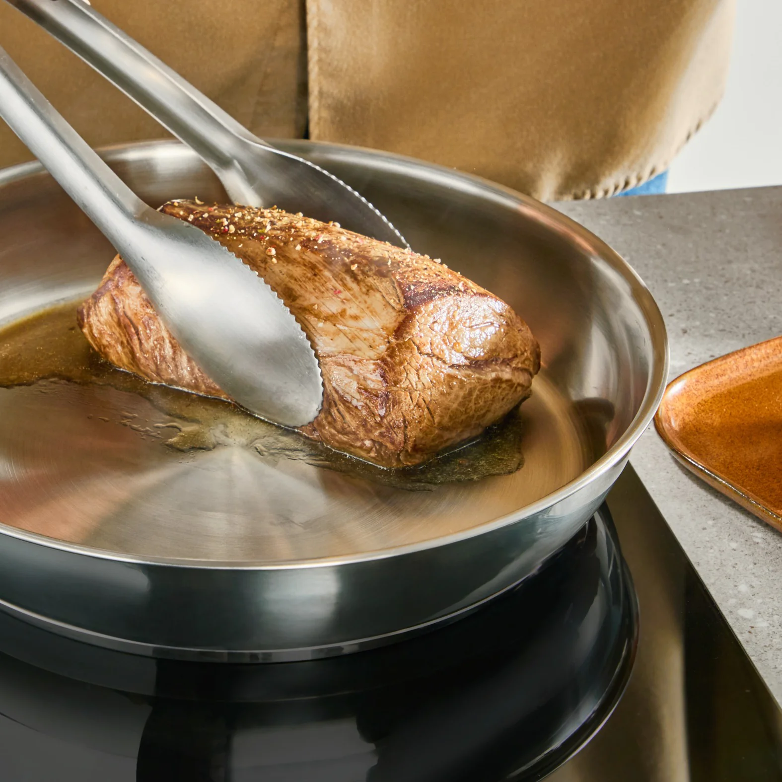 Сковорода Tefal Emotion+ Stainless Steel 24 см E3350445