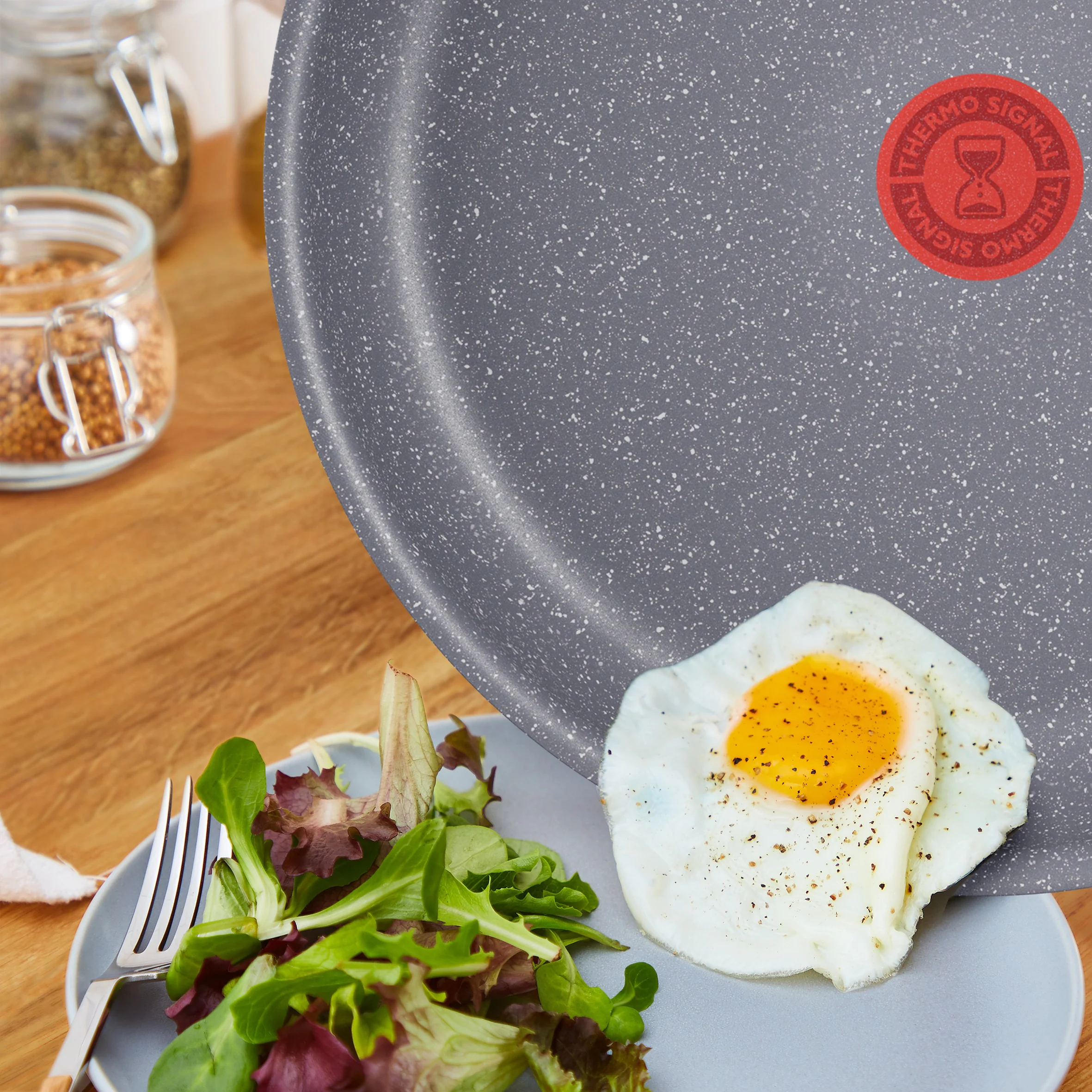 Сковорода Tefal Hard Stone 24 см D4560432