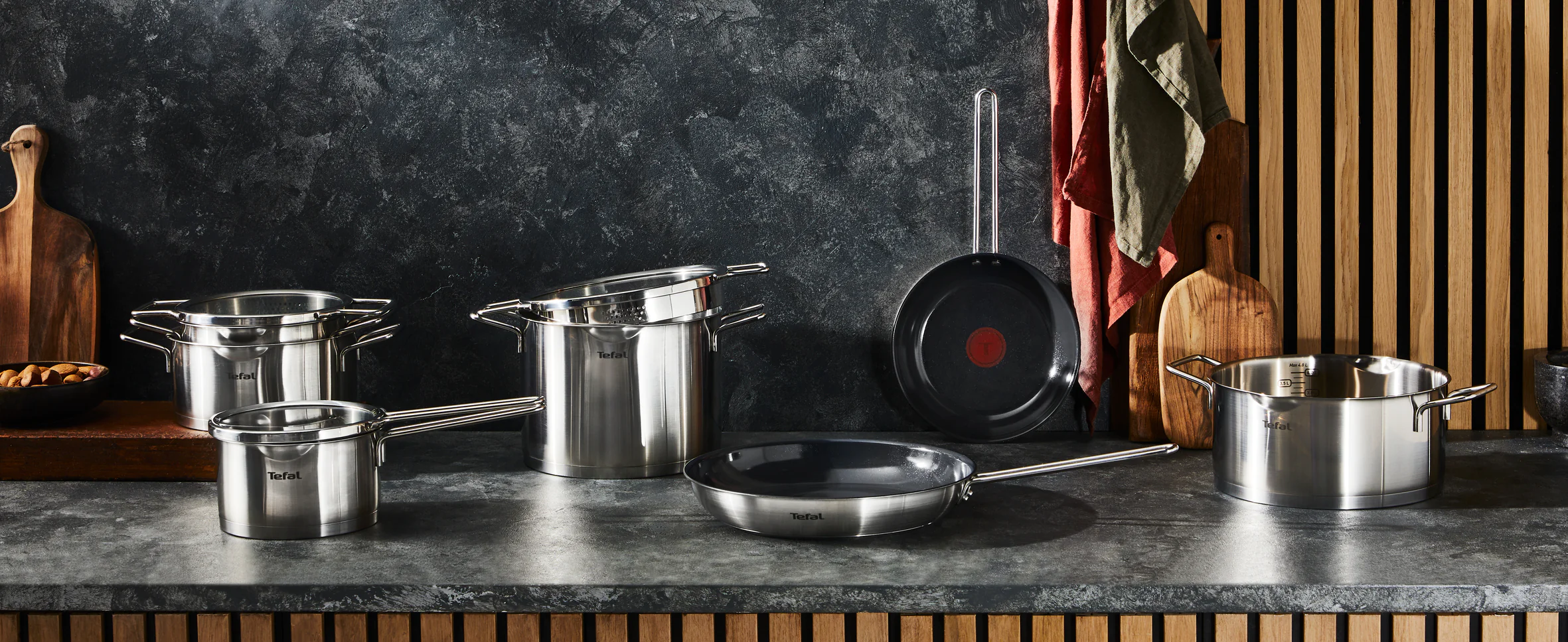 ᐉ Сковорода Tefal Nordica 28 см H8710655 ➡ купити в Україні