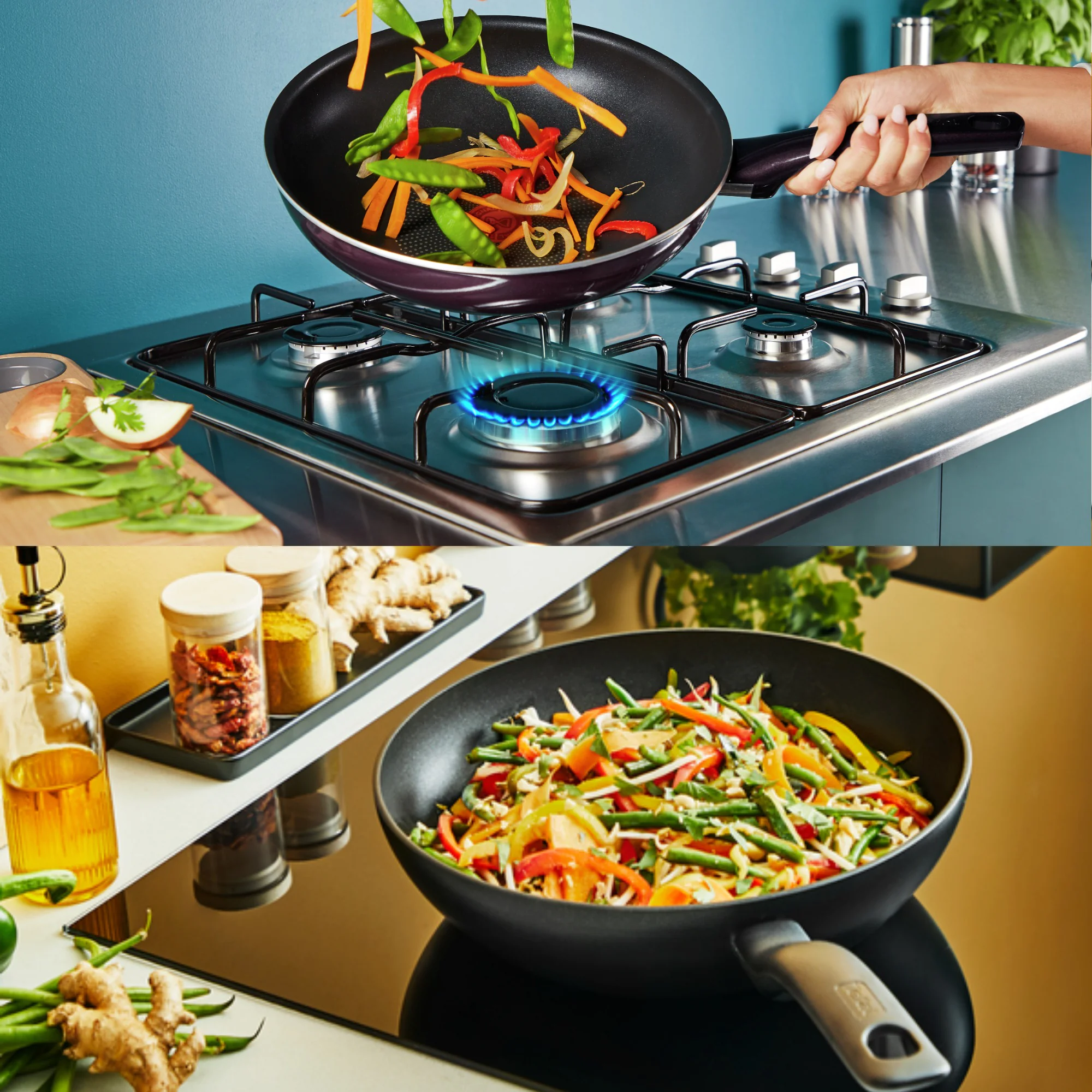 ᐉ Сковорода з кришкою Tefal Resist Essential 24 см C3940443UA