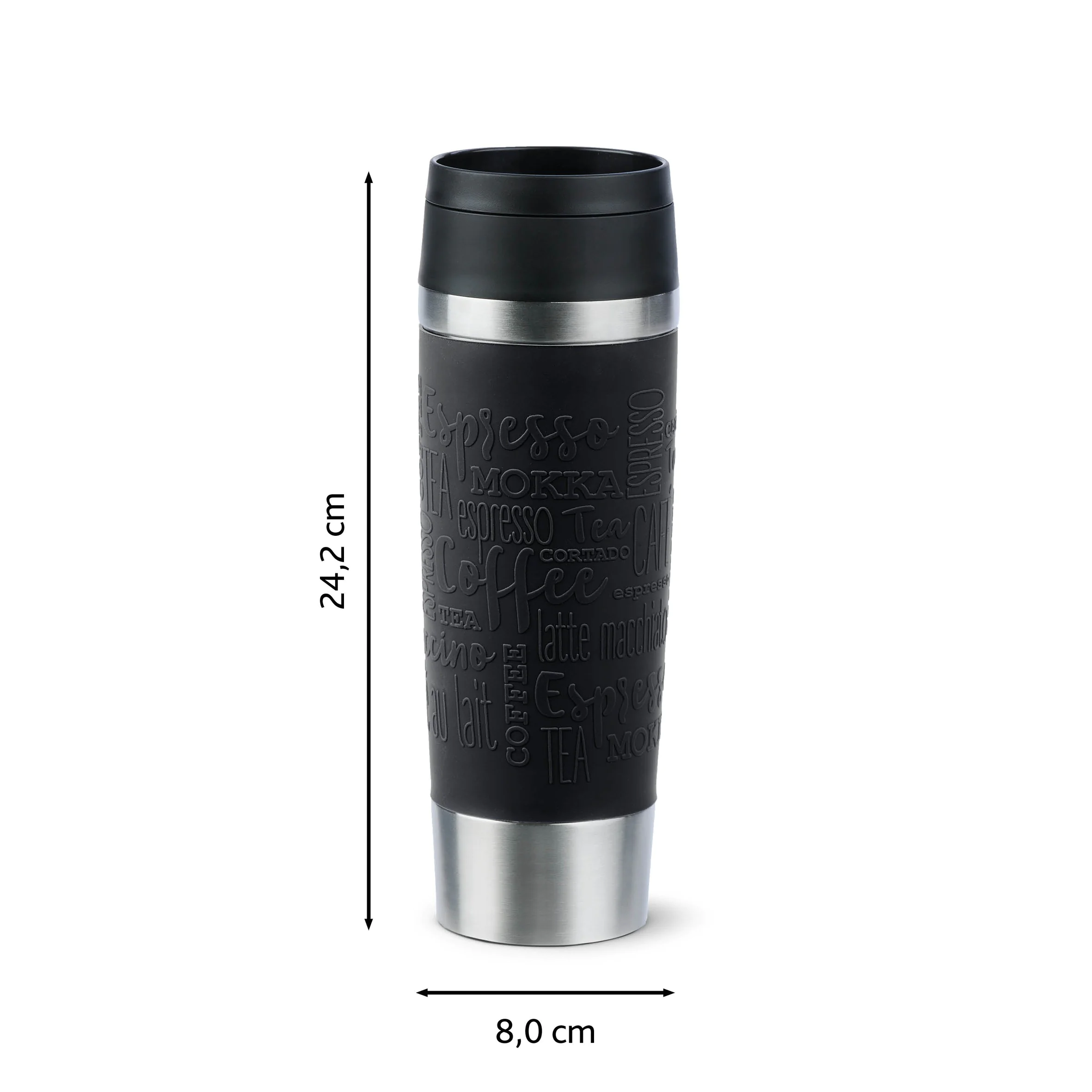 Термочашка 500 мл Tefal Travel Mug Classic, Чорний N2020010