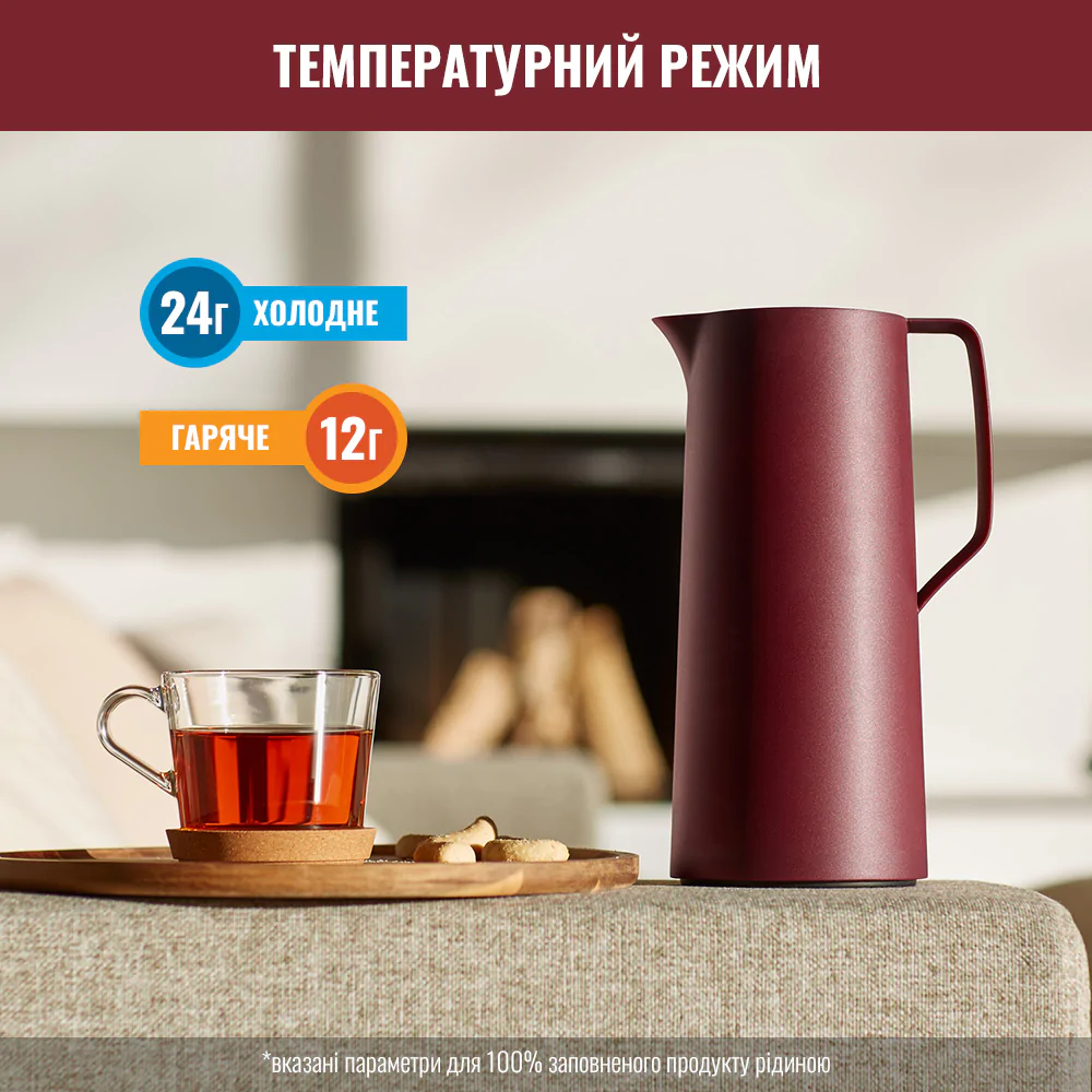 Термоглечик Tefal Motiva 1 л Бордо N4170210