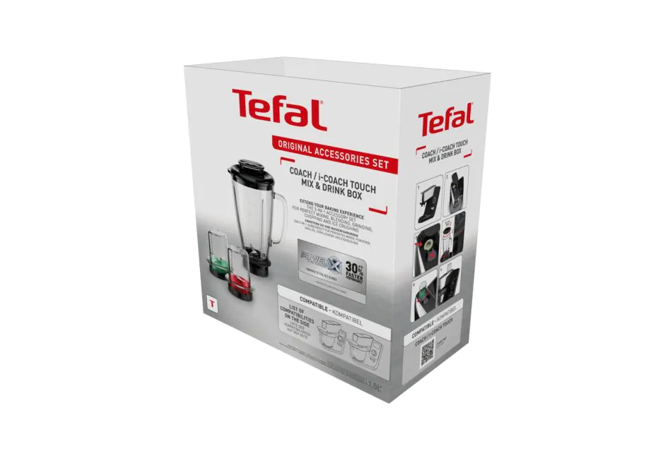 Набір аксесуарів Tefal Mix & Drink Box для кухонної машини I Coach Touch XF650038