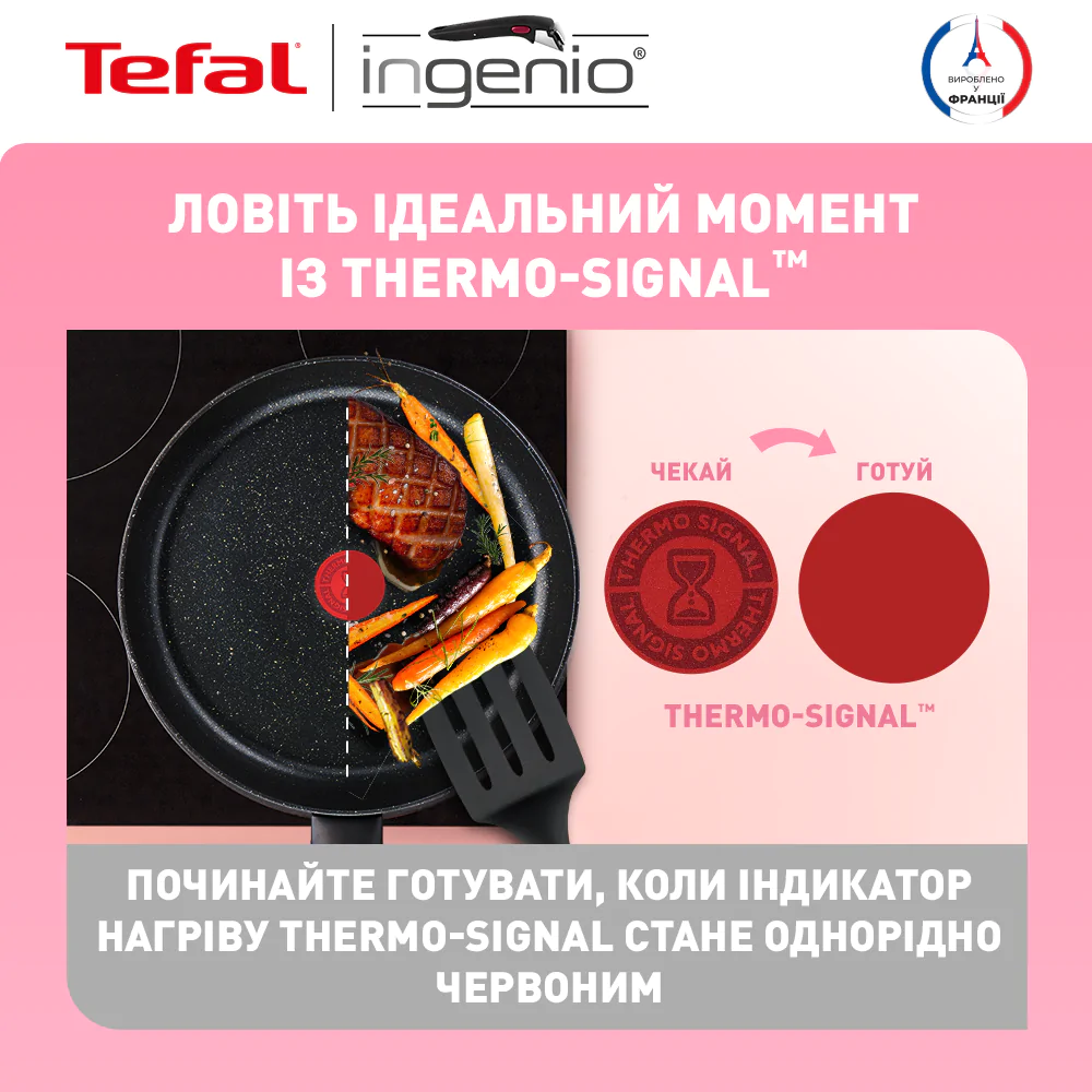 Набір посуду Tefal Ingenio Black Stone 7 предметів L3998702