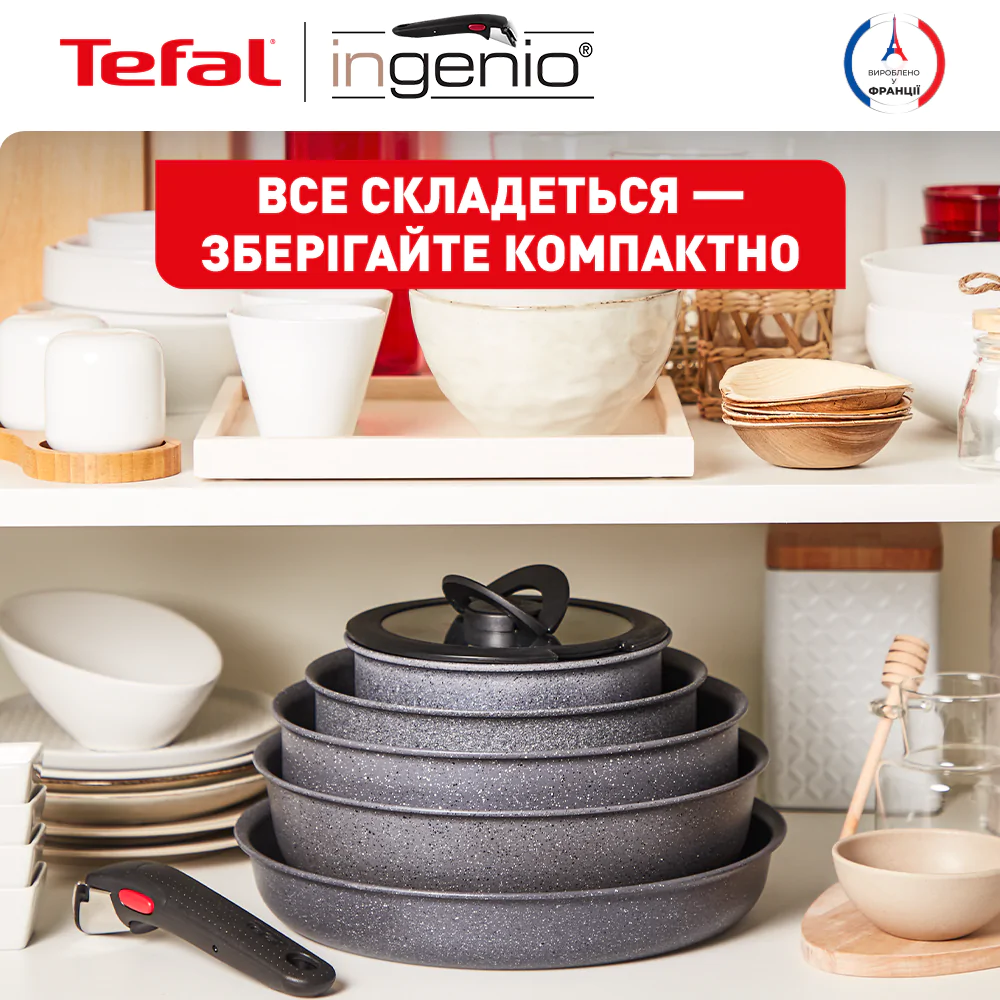 Набір посуду з 3 предметів Tefal Ingenio Natural Force L3969102